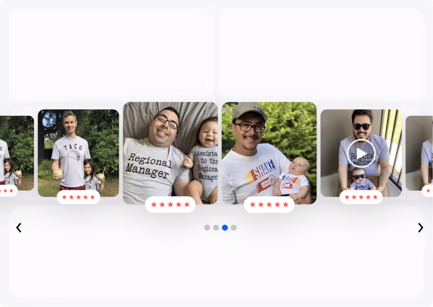 Loox homepage carousel